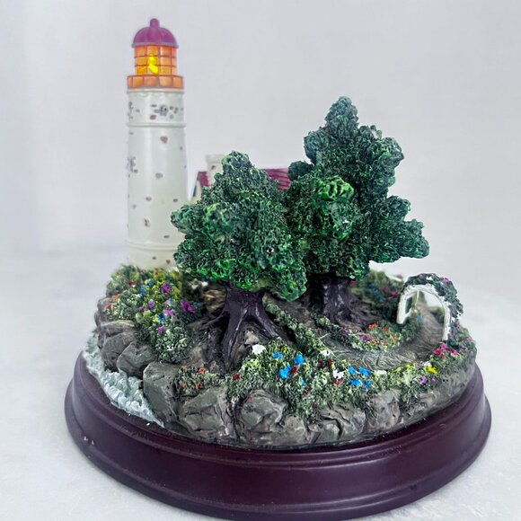 Vtg 1999 Thomas Kinkade Beacon Of Hope Light-Up Collectible Lighthouse Figurine - Picture 6 of 13
